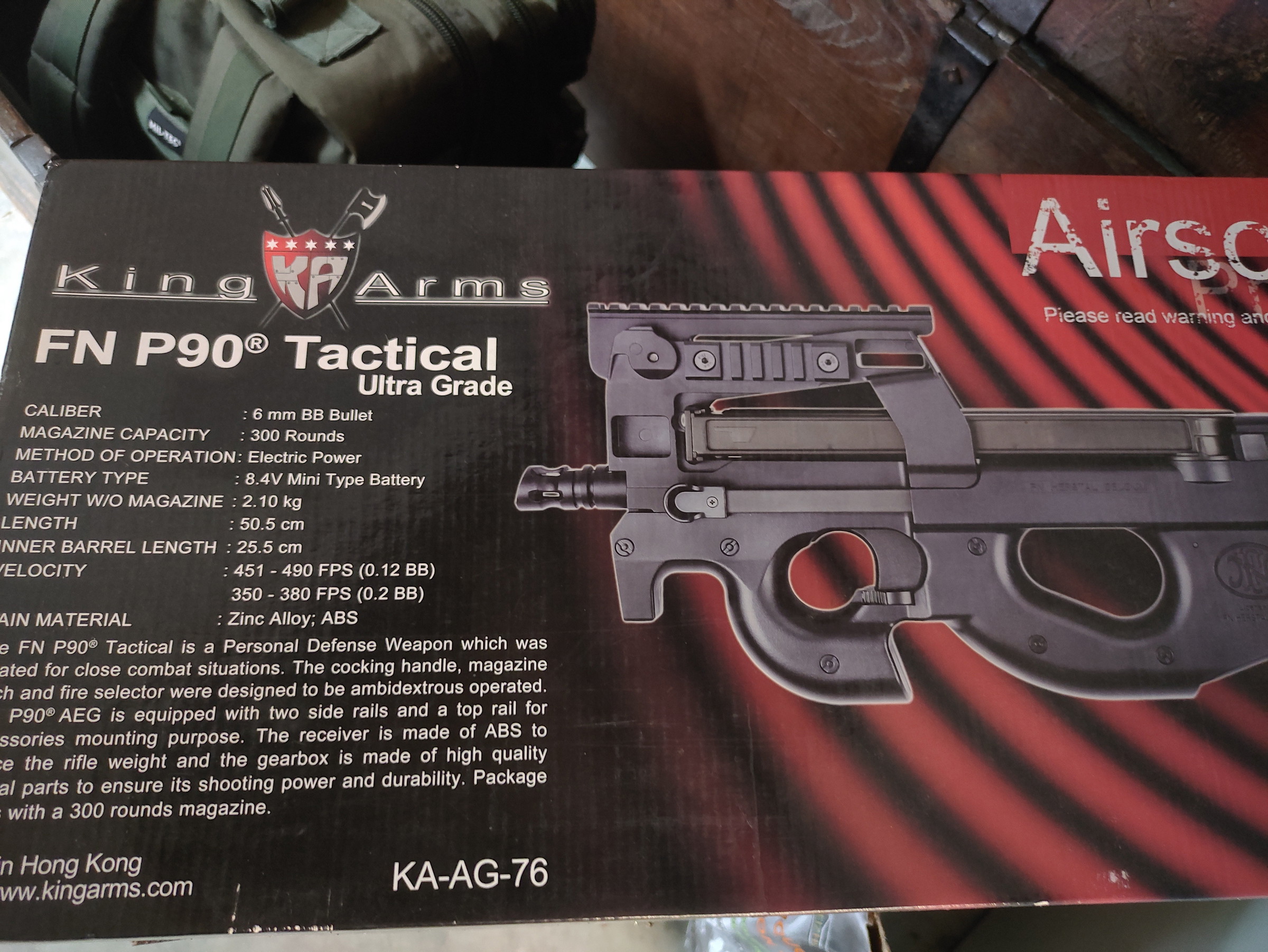 キングアームズ P90 カスタム KRYTAC×EMG×Cybergun FN P90 海外製電動ガンのカスタムをさせて頂き