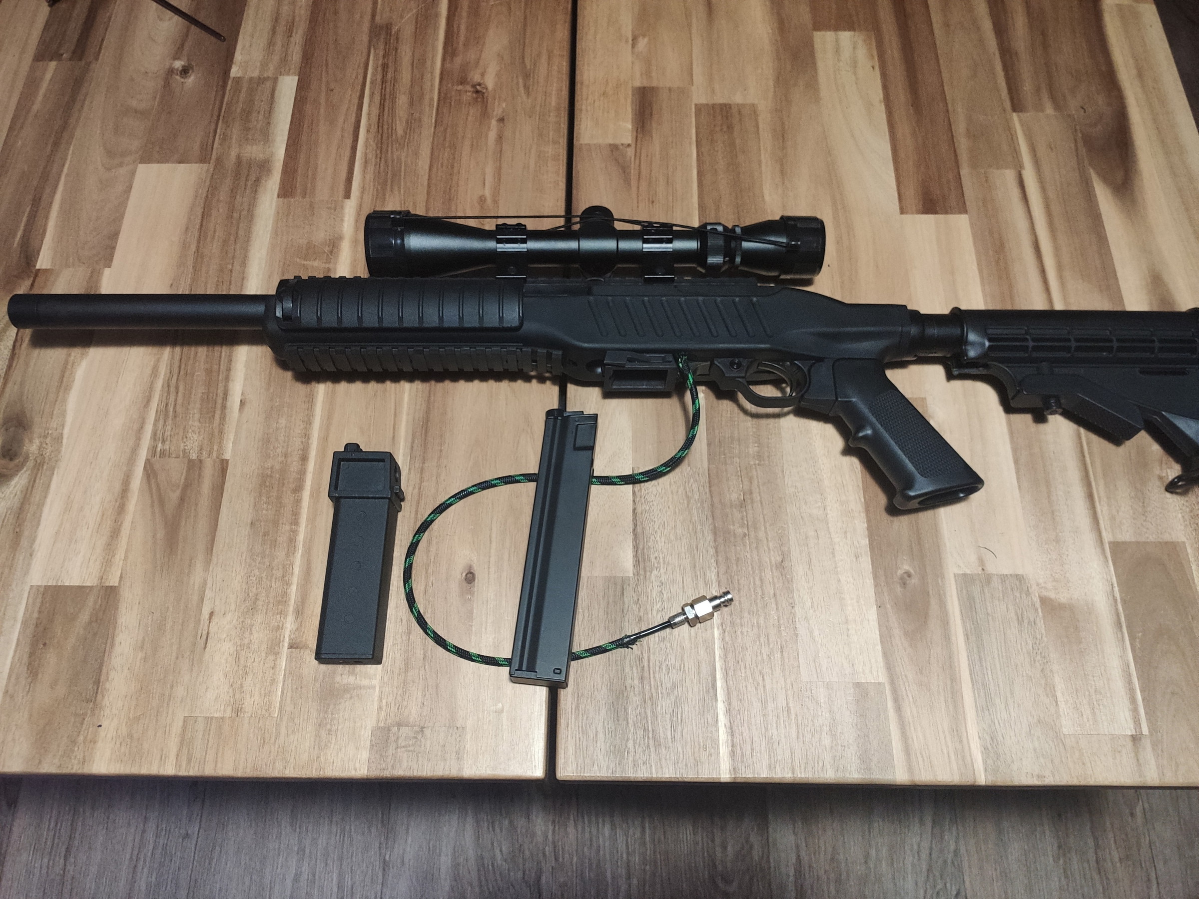 ASG Special teams carbine / KC02 met Tanuki works HPA adapter