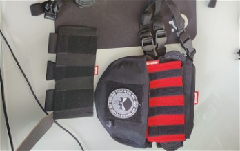 Image for SQB  Nucleus chest rig black  + NCR hybrid pouch