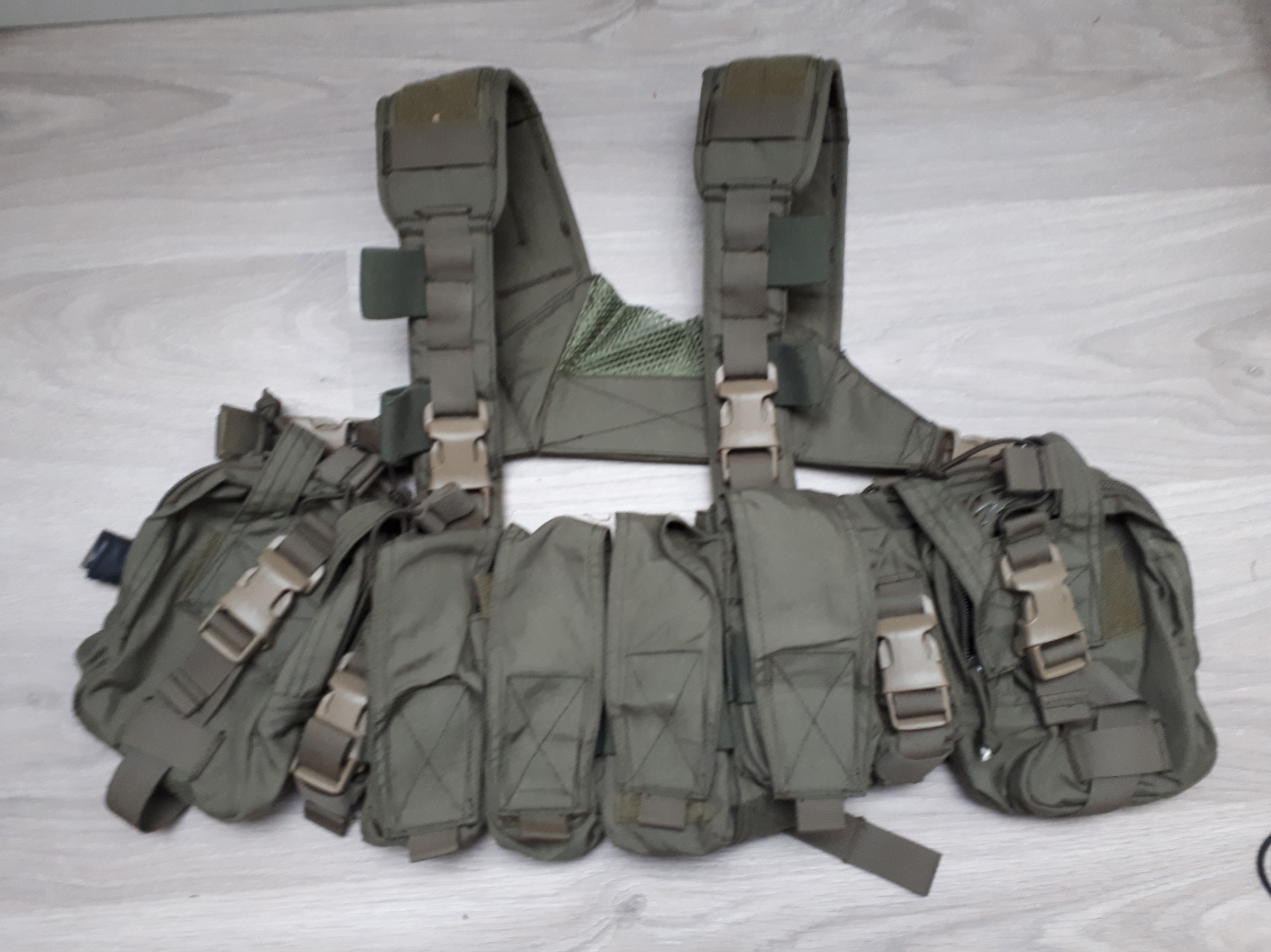 OPS enhanced combat chest rig OD Airsoft Bazaar