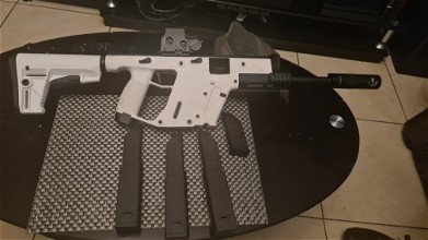 Image for Limited Edition Alpine White Krytac Vector for Sale! Battery, Charger plus attachments & Magazines included.