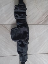 Image pour Tactical belt met pouches zwart