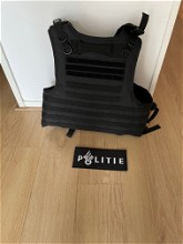 Image for Combat vest inclusief rug patch (zwart) (Politie)
